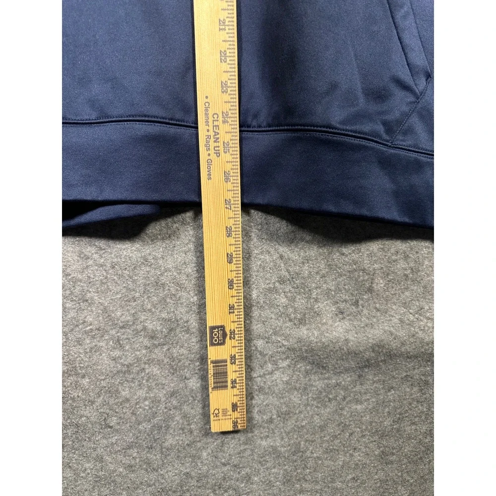 Nike Dri-FIT Hoodie Pullover Sweatshirt XXL 2XL Big Swoosh Navy Blue‎ Athletic